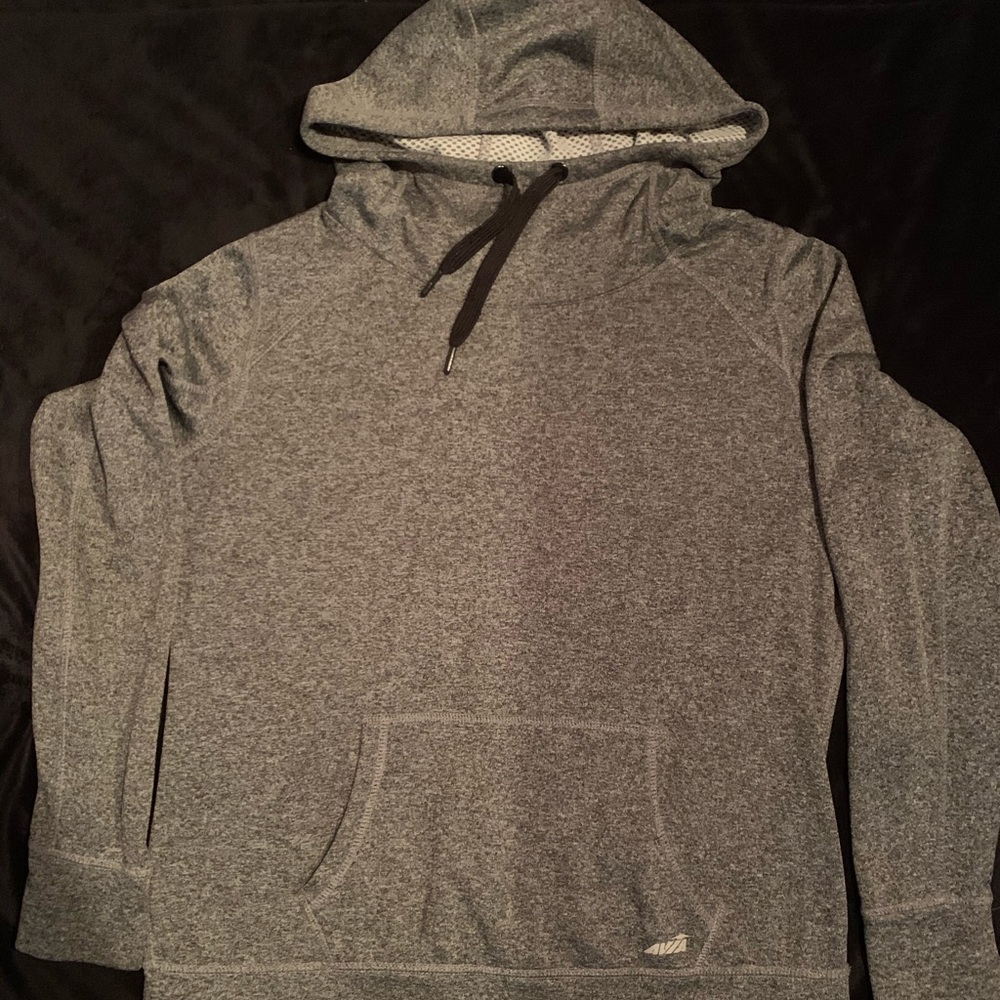 grey workout sweater